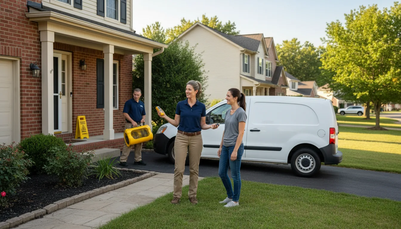 Residential water damage restoration in East Greenville, PA